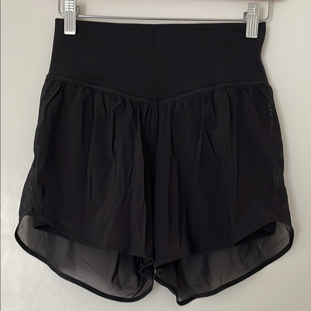 Lululemon Athletica Black High Waist Shorts